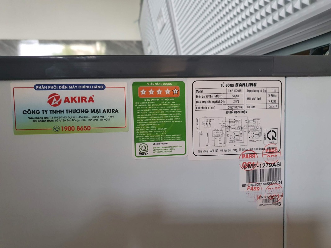 Tủ đông Darling Smart Inverter DMF-1279ASI