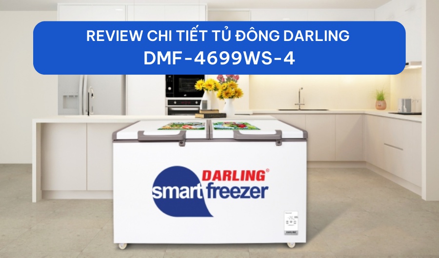 Review tủ đông mat 2 ngăn Darling DMF-4699WS-4