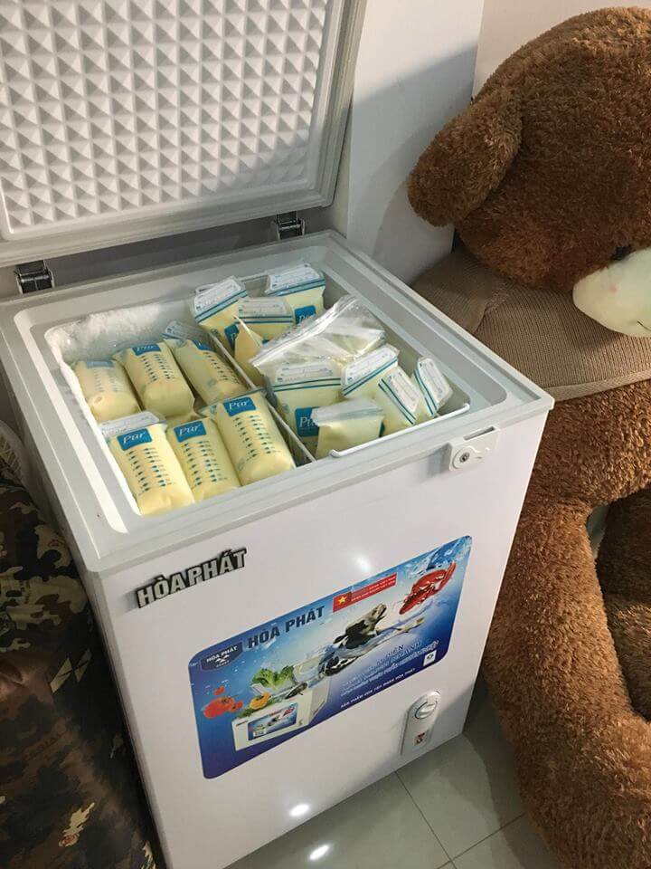 Sử dụng tủ đông giúp bảo quản sữa mẹ trong thời gian dài 6 tháng - 1 năm