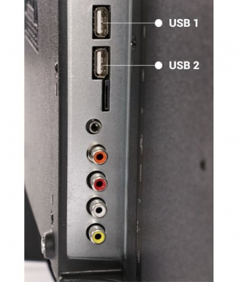 Cổng kết nối cạnh bên của UHD TV3220
