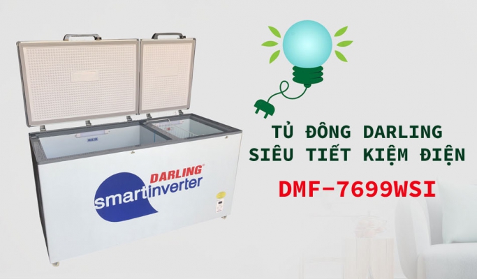 Tủ đông Darling DMF-7699WSI - Tủ đông tiết kiệm điện bán chạy nhất tháng 9