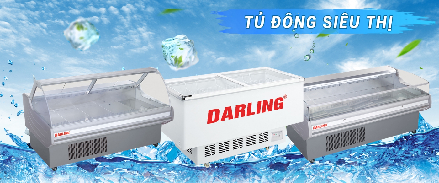 tủ đông siêu thị darling