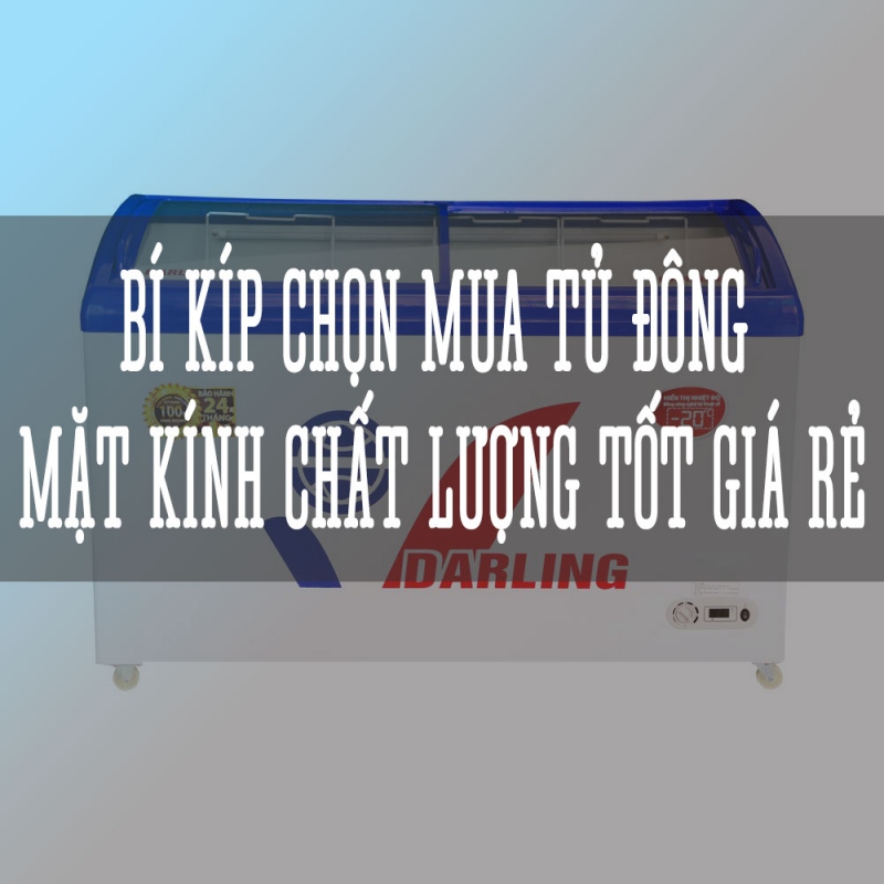 Bí kíp chọn mua tủ đông mặt kính chất lượng tốt giá rẻ